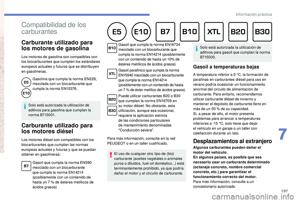 Peugeot 508 2019 Manual del propietario (in Spanish) 197
El equipo PEUGEOT TOTAL sabe cómo apurar los límites de
rendimiento para obtener victorias en las condiciones más
difíciles, como los tres primeros premios conseguidos en 2017.
Para consegui Peugeot 508 2019 Manual del propietario (in Spanish) 197
El equipo PEUGEOT TOTAL sabe cómo apurar los límites de
rendimiento para obtener victorias en las condiciones más
difíciles, como los tres primeros premios conseguidos en 2017.
Para consegui