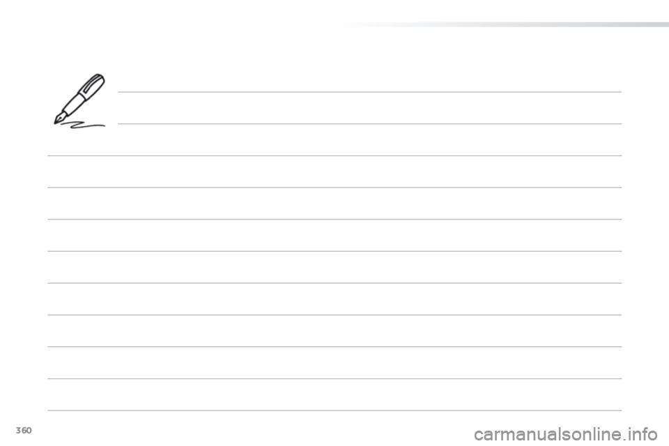 Peugeot 508 2016 Owners Manual 360
508_en_Chap11_index-alpha_ed01-2016 Peugeot 508 2016 Owners Manual 360
508_en_Chap11_index-alpha_ed01-2016