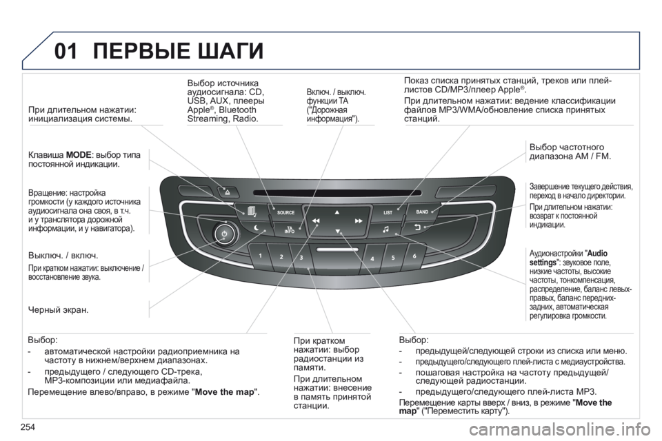 Peugeot 508 2014 Инструкция по эксплуатации (in Russian) 254
01
508_RU_CHAP11C_RT6_ED01-2014
ПЕРВЫЕ ШАГИ
Включ. / выключ. функции TA ("Дорожная информация").
Показ списка принят Peugeot 508 2014 Инструкция по эксплуатации (in Russian) 254
01
508_RU_CHAP11C_RT6_ED01-2014
ПЕРВЫЕ ШАГИ
Включ. / выключ. функции TA ("Дорожная информация").
Показ списка принят