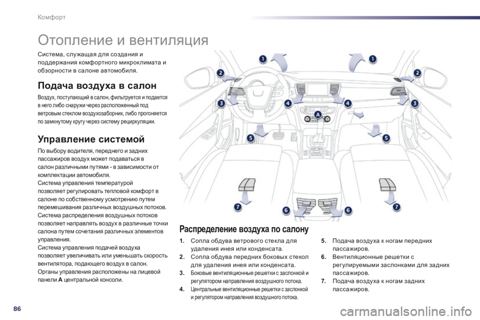 Peugeot 508 2014 Инструкция по эксплуатации (in Russian) 86
Комфорт
508_RU_CHAP03_CONFORT_ED01-2014
Отопление и вентиляция
Подача воздуха в салон
Воздух, поступающий в салон, Peugeot 508 2014 Инструкция по эксплуатации (in Russian) 86
Комфорт
508_RU_CHAP03_CONFORT_ED01-2014
Отопление и вентиляция
Подача воздуха в салон
Воздух, поступающий в салон,