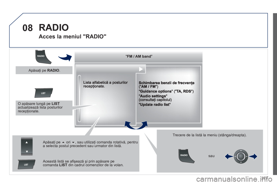 Peugeot 508 2012.5 Manualul de utilizare (in Romanian)
277
08 RADIO
Acces la meniul "RADIO"
""""""""FM / AM bandFM / AM bandFM / AM bandFM / AM bandFM / AM bandFM / AM bandFM / AM bandFM / AM bandFM / AM bandFM / AM bandFM / AM bandFM / AM ban Peugeot 508 2012.5 Manualul de utilizare (in Romanian)
277
08 RADIO
Acces la meniul "RADIO"
""""""""FM / AM bandFM / AM bandFM / AM bandFM / AM bandFM / AM bandFM / AM bandFM / AM bandFM / AM bandFM / AM bandFM / AM bandFM / AM bandFM / AM ban