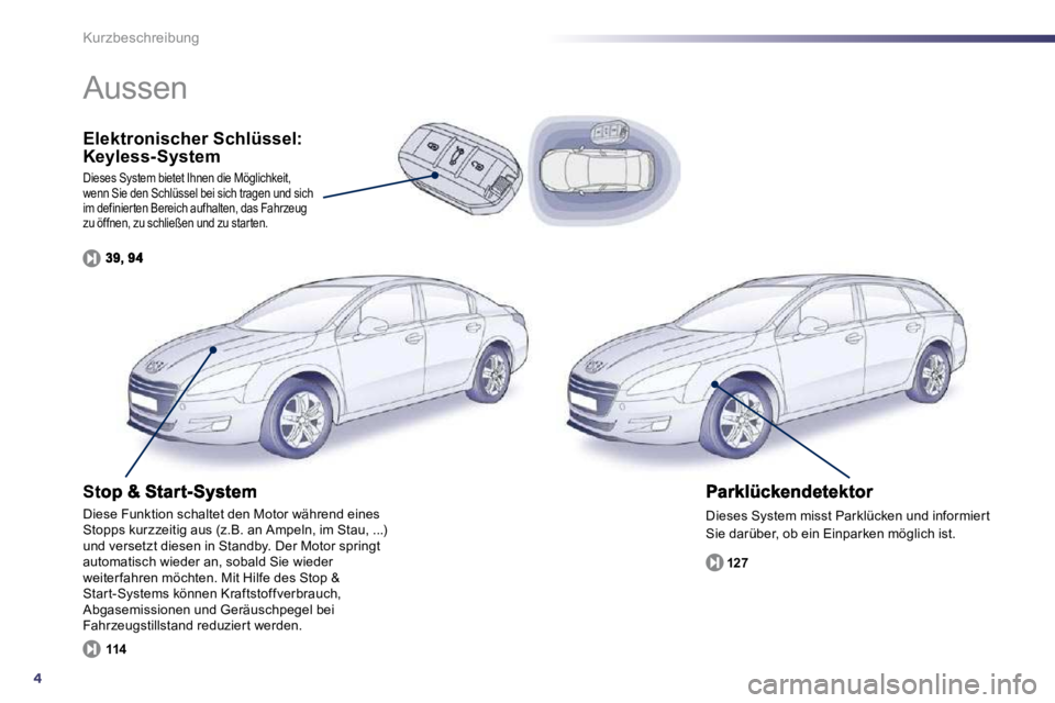 Peugeot 508 2010.5  Betriebsanleitung (in German) 