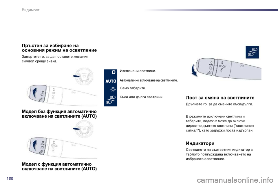 Peugeot 508 2010.5  Ръководство за експлоатация (in Bulgarian) 130
Yb^bfhkl
� � � ch^_e� x_a� nmÖdpby� wylhfwlbèÖh� ydexèywÖ_� Öw� ky_lebÖbl_� �(�A�U�T�O�)� � � 
� � � ch^_e� k� nmÖdpby� 