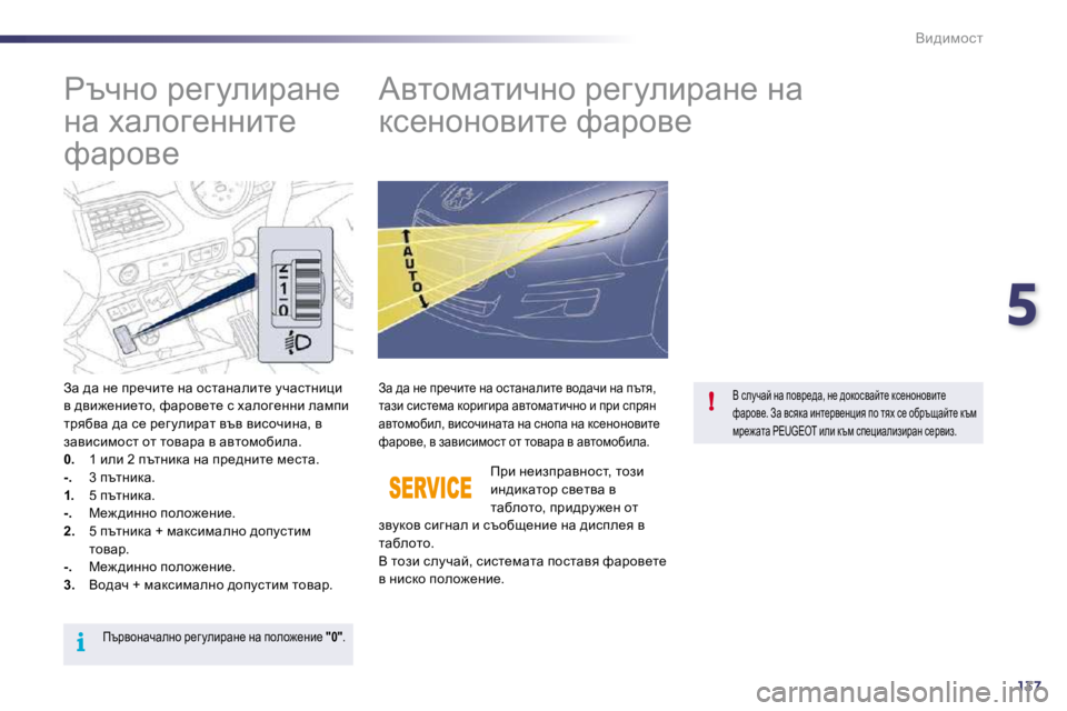 Peugeot 508 2010.5  Ръководство за експлоатация (in Bulgarian) 5
137
i
!
Yb^bfhkl
� � � � � � � gtqÖh� j_zmebjwÖ_�  
Öw� owehz_ÖÖbl_� 
nwjhy_�           
WylhfwlbqÖh� j_zmebjwÖ_� Öw� 
dk_