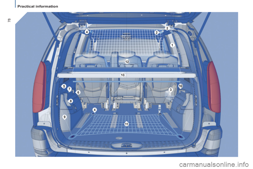 Peugeot 807 2013 Manual PDF 78
   
 
Practical information  
  