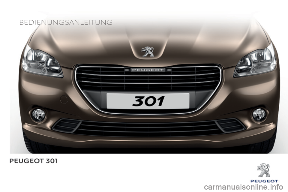 Peugeot 301 2015  Betriebsanleitung (in German) Bedienungsanleitung 