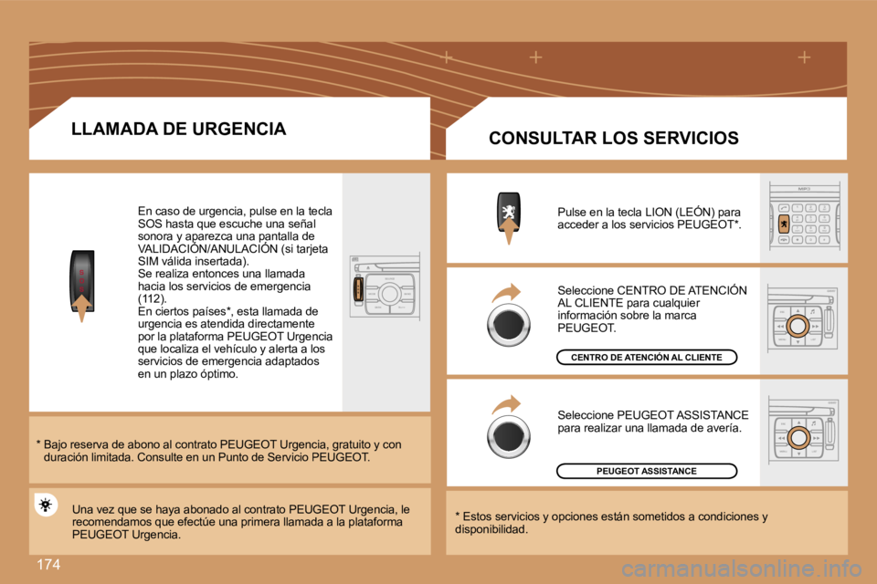 Peugeot 307 2007  Manual del propietario (in Spanish) �1�7�4
�S
�O
�S�S
�O �S�S�O�U�R�C�E
�M�O�D�E �B�A�N�D �T�P�T
�A�  �Y
�D�A�R�K
�2
�a�b�c
�5
�j�k�l
�8
�t�u�v �3
�d�e�f
�6
�m�n�o
�9
�w�x�y�z
�1 �4
�g�h�i
�r
�7
�p�q �s
�0 �#
�E�S�C
�M�E�N�U �L�I�S�T
�E