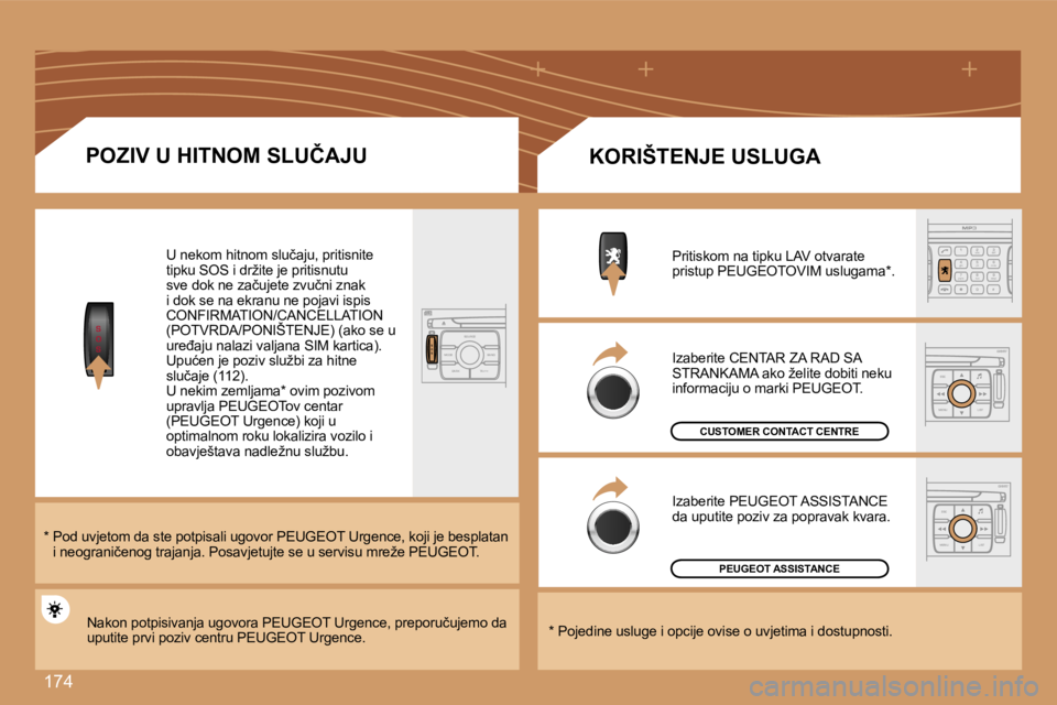 Peugeot 307 2007  Vodič za korisnike (in Croatian) �1�7�4
�S
�O
�S�S
�O �S�S�O�U�R�C�E
�M�O�D�E �B�A�N�D �T�P�T
�A�  �Y
�D�A�R�K
�2
�a�b�c
�5
�j�k�l
�8
�t�u�v �3
�d�e�f
�6
�m�n�o
�9
�w�x�y�z
�1 �4
�g�h�i
�r
�7
�p�q �s
�0 �#
�E�S�C
�M�E�N�U �L�I�S�T
�E