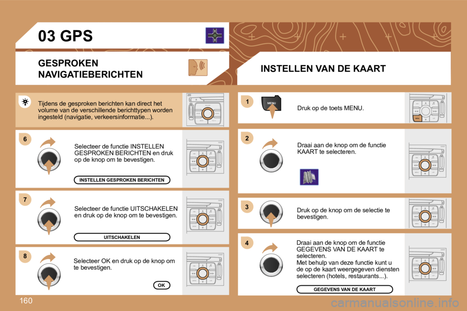 Peugeot 307 2007  Handleiding (in Dutch) �1�6�0
�E�S�C�L�I�S�T
�M�E�N�U
�E�S�C
�M�E�N�U �L�I�S�T
�E�S�C
�M�E�N�U �L�I�S�T
�M�E�N�U
�6�6
�8�8
�1�1
�2�2
�3�3
�4�4
�E�S�C
�M�E�N�U �L�I�S�T
�E�S�C
�M�E�N�U �L�I�S�T
�S
�O �S �S�O�U�R�C�E
�M�O�D�E