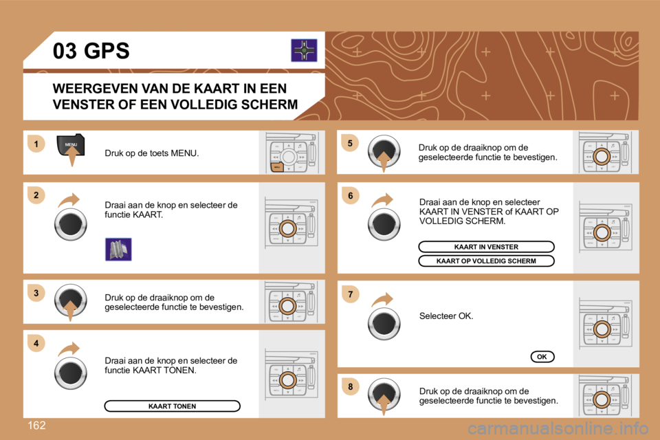Peugeot 307 2007  Handleiding (in Dutch) �1�6�2
�E�S�C
�M�E�N�U �L�I�S�T
�M�E�N�U
�E�S�C
�M�E�N�U �L�I�S�T
�E�S�C
�L�I�S�T
�M�E�N�U
�E�S�C
�M�E�N�U �L�I�S�T
�E�S�C
�M�E�N�U �L�I�S�T
�1�1
�2�2
�3�3
�4�4
�5�5
�6�6
�7�7
�8�8
�E�S�C
�M�E�N�U �L�