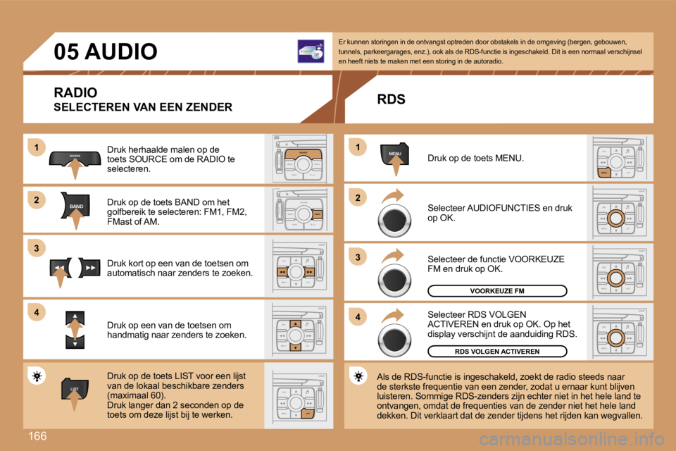 Peugeot 307 2007  Handleiding (in Dutch) �1�6�6
�1�1
�2�2
�3�3
�4�4
�S
�O �S �S�O�U�R�C�E
�M�O�D�E �B�A�N�D �T�P�T
�A�  �Y
�D�A�R�K�S�O�U�R�C�E
�S
�O �S �S�O�U�R�C�E
�M�O�D�E �B�A�N�D �T�P�T
�A�  �Y
�D�A�R�K�B�A�N�D
�S�O�U�R�C�E
�B�A�N�D
�E�