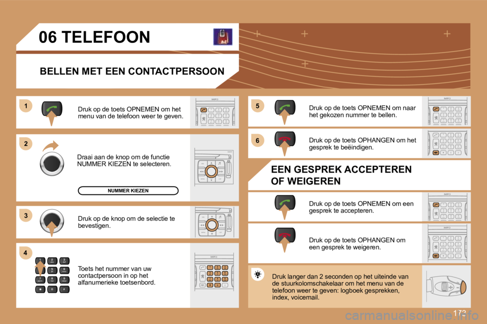 Peugeot 307 2007  Handleiding (in Dutch) �1�7�3
�2
�a�b�c
�5
�j�k�l
�8
�t�u�v �3
�d�e�f
�6
�m�n�o
�9
�w�x�y�z
�1 �4
�g�h�i
�7
�p�q�r�s
�0 �#
�E�S�C
�M�E�N�U �L�I�S�T
�E�S�C
�M�E�N�U �L�I�S�T
�2
�a�b�c
�5
�j�k�l
�8
�t�u�v �3
�d�e�f
�6
�m�n�o
