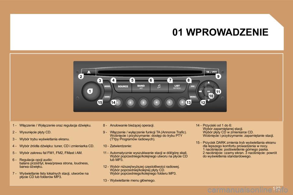 Peugeot 307 2007  Instrukcja Obsługi (in Polish) �1�8�3
�1�1
�2�2
�1�0�1�0�1�1�1�1
�1�3�1�3�1�4�1�4�1�5�1�5
�3�3�4�4�5�5�6�6�7�7�8�8�9�9
�1�2�1�2
�0�1� �W�P�R�O�W�A�D�Z�E�N�I�E
�1� �-�  �W�ł"�c�z�e�n�i�e� �/� �W�y�ł"�c�z�e�n�i�e� �o�r�a�