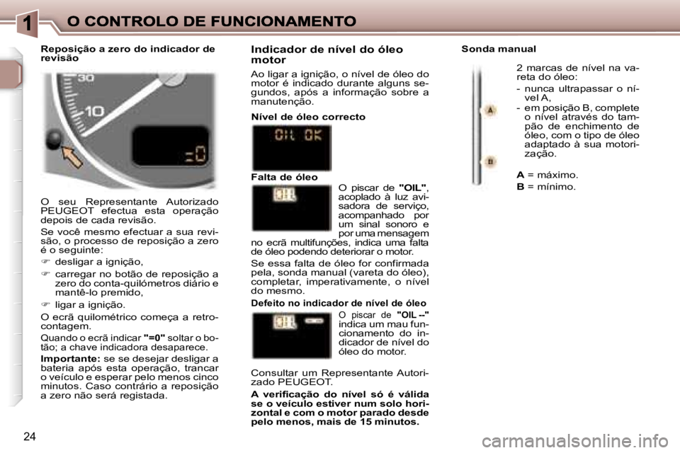 Peugeot 307 2007  Manual do proprietário (in Portuguese) �2�4
�O�  �s�e�u�  �R�e�p�r�e�s�e�n�t�a�n�t�e�  �A�u�t�o�r�i�z�a�d�o� �P�E�U�G�E�O�T�  �e�f�e�c�t�u�a�  �e�s�t�a�  �o�p�e�r�a�ç�ã�o� �d�e�p�o�i�s� �d�e� �c�a�d�a� �r�e�v�i�s�ã�o�.
�S�e� �v�o�c�ê� 