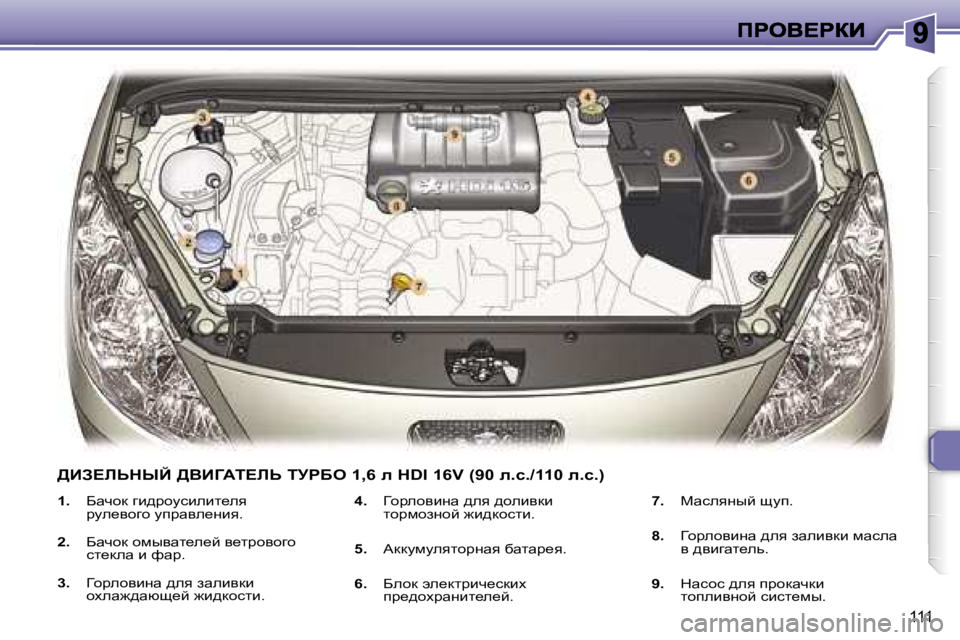 Peugeot 307 2007  Инструкция по эксплуатации (in Russian) �1�1�1
�1�.� Xwqhd� zb^jhmkbebl_ey� jme_yhzh� mijwye_Öby�.
�2�.� Xwqhd� hfuywl_e_c� y_ljhyhzh� kl_dew� b� nwj�.
�3�.� =hjeh