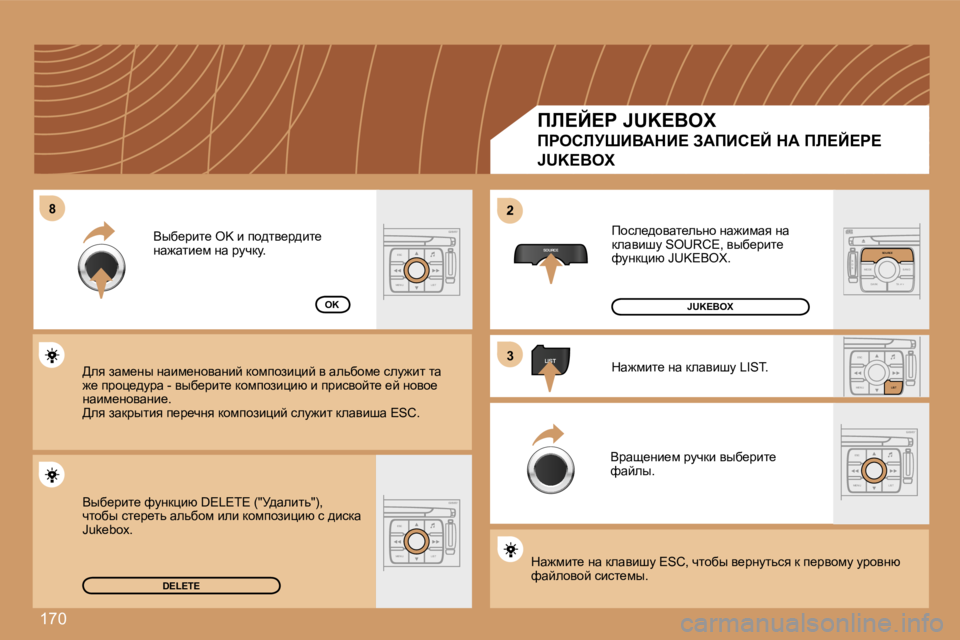 Peugeot 307 2007  Инструкция по эксплуатации (in Russian) �1�7�0
�8�8
�S�O�U�R�C�E
�2
�3�3
�E�S�C
�M�E�N�U �L�I�S�T
�L�I�S�T
�E�S�C
�M�E�N�U �L�I�S�T
�S
�O �S �S�O�U�R�C�E
�M�O�D�E �B�A�N�D �T�P�T
�A�  �Y
�D�A�R�K�S�O�U�R�C�E
�E�S�C
�M�E�N�U �L�I�S�T
�L�I�S�
