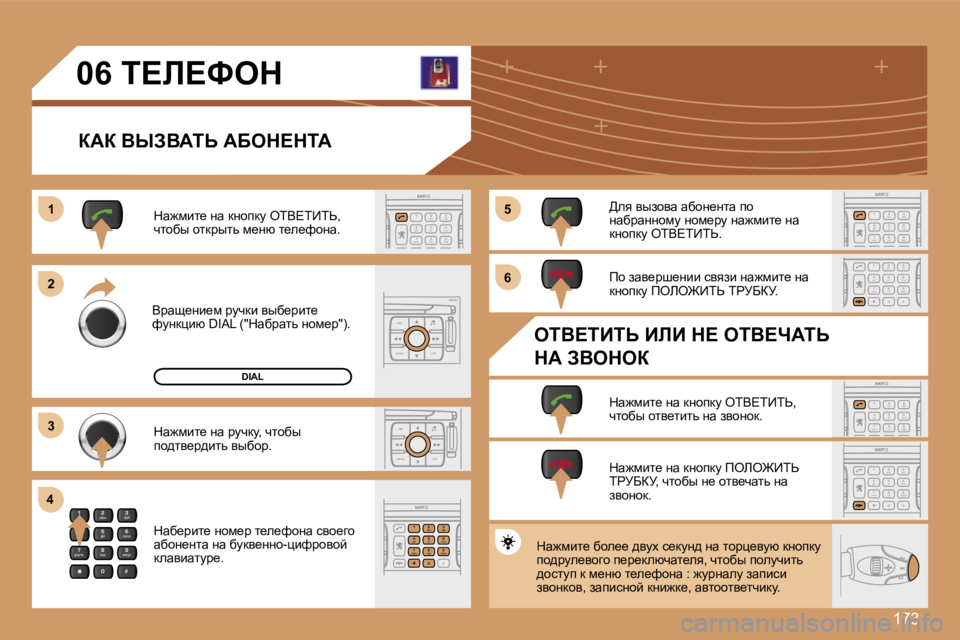 Peugeot 307 2007  Инструкция по эксплуатации (in Russian) �1�7�3
�2
�a�b�c
�5
�j�k�l
�8
�t�u�v �3
�d�e�f
�6
�m�n�o
�9
�w�x�y�z
�1 �4
�g�h�i
�7
�p�q�r�s
�0 �#
�E�S�C
�M�E�N�U �L�I�S�T
�E�S�C
�M�E�N�U �L�I�S�T
�2
�a�b�c
�5
�j�k�l
�8
�t�u�v �3
�d�e�f
�6
�m�n�o
