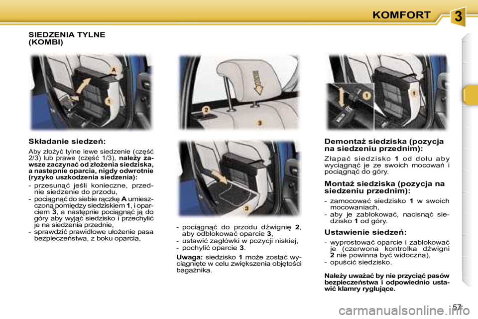 Peugeot 307 2006  Instrukcja Obsługi (in Polish) � � � � � � � � � � � � � � � � � � � � � � � � � � � � � � � � � � � � � � � � � � � � � � � � � � � � � � � � � � � � � � � � � � � � � � �3�K�O�M�F�O�R�T
�5�7
�D�e�m�o�n�t�aG� �s�i�e�d�z�i�s�k�a� 