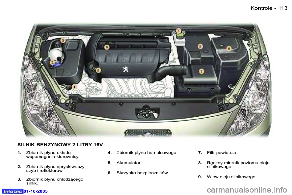 Peugeot 307 2005.5  Instrukcja Obsługi (in Polish) �K�o�n�t�r�o�l�e�1�1�2 �-
�0�1�-�1�0�-�2�0�0�5
�1�1�3�K�o�n�t�r�o�l�e�-
�0�1�-�1�0�-�2�0�0�5
�1�.�  �Z�b�i�o�r�n�i�k� �p�ł�y�n�u� �u�k�ł�a�d�u� 
�w�s�p�o�m�a�g�a�n�i�a� �k�i�e�r�o�w�n�i�c�y�.
�2�. �