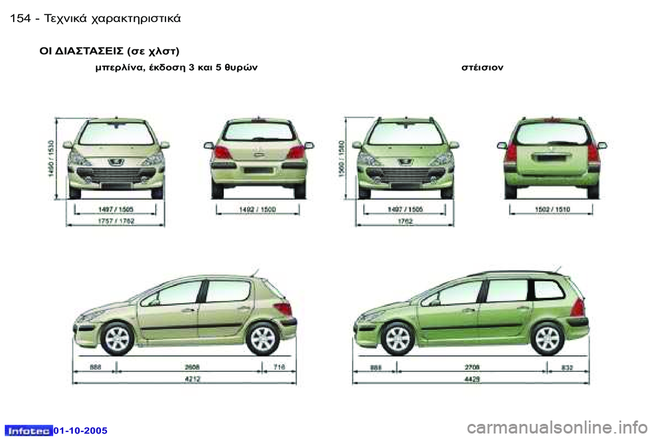 Peugeot 307 2005.5  Εγχειρίδιο χρήσης (in Greek) 	0$78-� $.!.8O5!7NO78-�1�5�4 �-
�0�1�-�1�0�-�2�0�0�5
�1�5�5	0$78-� $.!.8O5!7NO78-�-
�0�1�-�1�0�-�2�0�0�5
