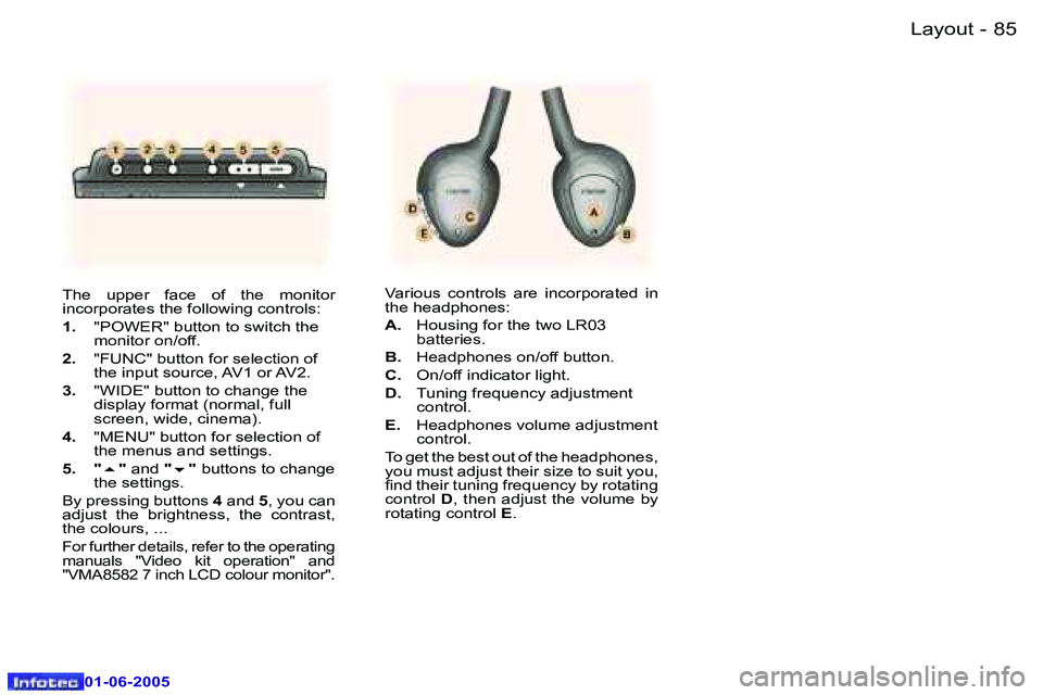 Peugeot 307 2005 Owners Manual �L�a�y�o�u�t�8�4 �-
�0�1�-�0�6�-�2�0�0�5
�8�5�L�a�y�o�u�t�-
�0�1�-�0�6�-�2�0�0�5
�T�h�e�  �u�p�p�e�r�  �f�a�c�e�  �o�f�  �t�h�e�  �m�o�n�i�t�o�r�  
�i�n�c�o�r�p�o�r�a�t�e�s� �t�h�e� �f�o�l�l�o�w�i�n�g