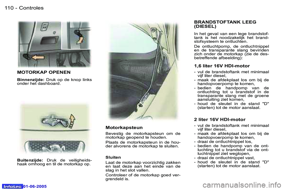 Peugeot 307 2005  Handleiding (in Dutch) �C�o�n�t�r�o�l�e�s�1�1�0 �-
�0�1�-�0�6�-�2�0�0�5
�1�1�1�C�o�n�t�r�o�l�e�s�-
�0�1�-�0�6�-�2�0�0�5
�M�O�T�O�R�K�A�P� �O�P�E�N�E�N
�B�i�n�n�e�n�z�i�j�d�e�:�  �D�r�u�k�  �o�p�  �d�e�  �k�n�o�p�  �l�i�n�k�
