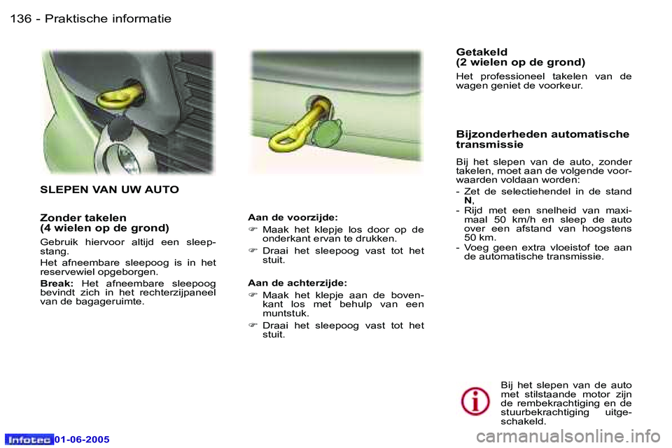 Peugeot 307 2005  Handleiding (in Dutch) �1�3�6 �-
�0�1�-�0�6�-�2�0�0�5
�1�3�7
�-
�0�1�-�0�6�-�2�0�0�5
�Z�o�n�d�e�r� �t�a�k�e�l�e�n�  
�(�4� �w�i�e�l�e�n� �o�p� �d�e� �g�r�o�n�d�)
�G�e�b�r�u�i�k�  �h�i�e�r�v�o�o�r�  �a�l�t�i�j�d�  �e�e�n�  �