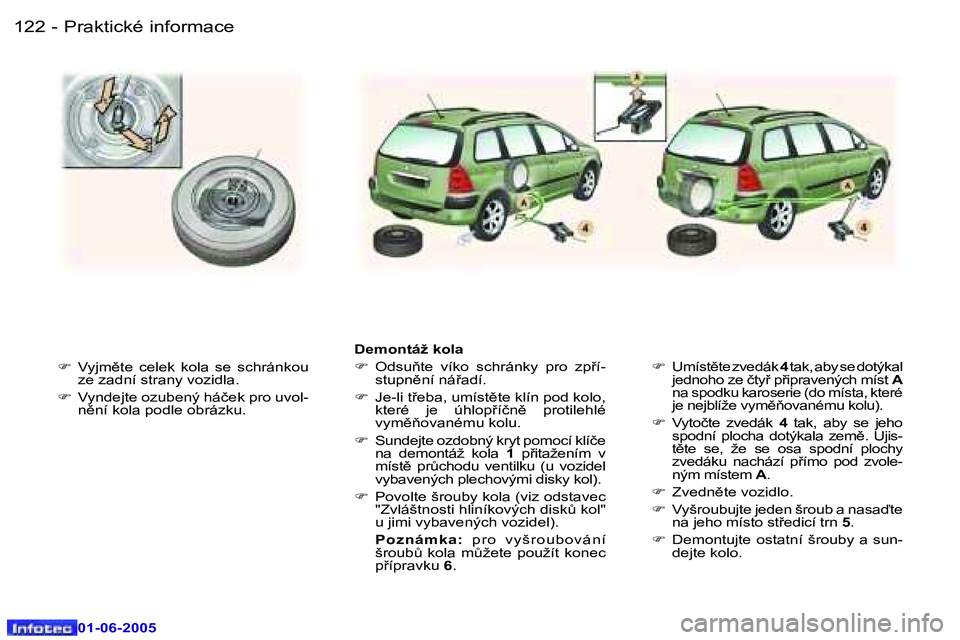 Peugeot 307 2005  Návod k obsluze (in Czech) �1�2�2 �-
�0�1�-�0�6�-�2�0�0�5
�1�2�3
�-
�0�1�-�0�6�-�2�0�0�5
�F
�  �V�y�j�m)�t�e�  �c�e�l�e�k�  �k�o�l�a�  �s�e�  �s�c�h�r�á�n�k�o�u� 
�z�e� �z�a�d�n�í� �s�t�r�a�n�y� �v�o�z�i�d�l�a�.
�F �  �V�y�n