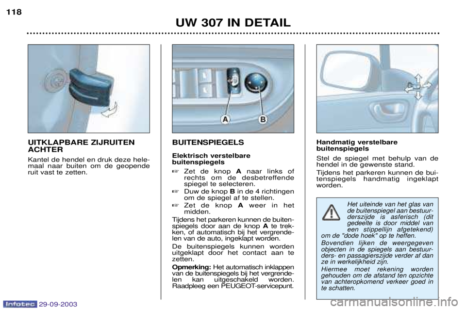 Peugeot 307 2003.5  Handleiding (in Dutch) 
,
60
3

6 

&(4% %$ ?	 	 !   
	 
 	 					 
!							
 	! ,	=	

	!		
