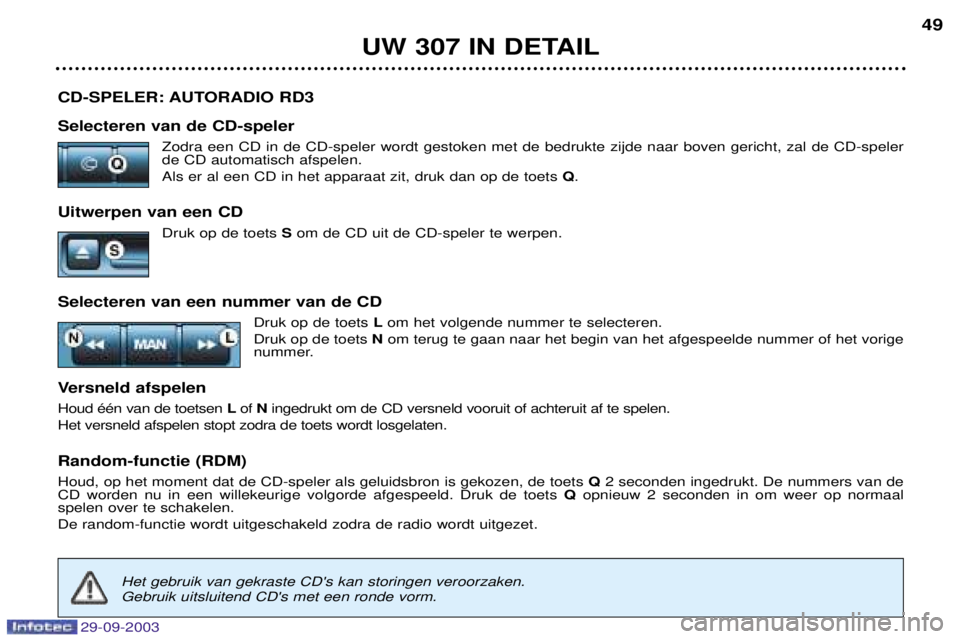 Peugeot 307 2003.5  Handleiding (in Dutch) 
	:
-/
-
-$ 

2	:+
  ,  
 ,  
	  	
 	 
 

	 &
   %	 & 
 ,  

,		 