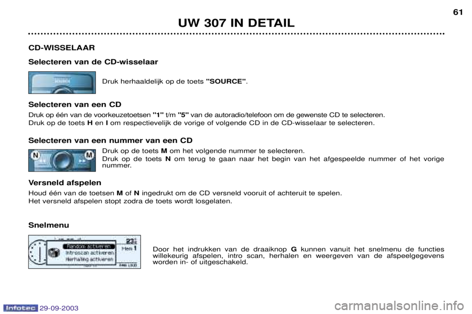 Peugeot 307 2003.5  Handleiding (in Dutch) 
	


/	$$

  
$@+/	=&&++ (

	
$	

" A$ /
A
$@+/	 
(
$GG	




"
 AA)AA 	

