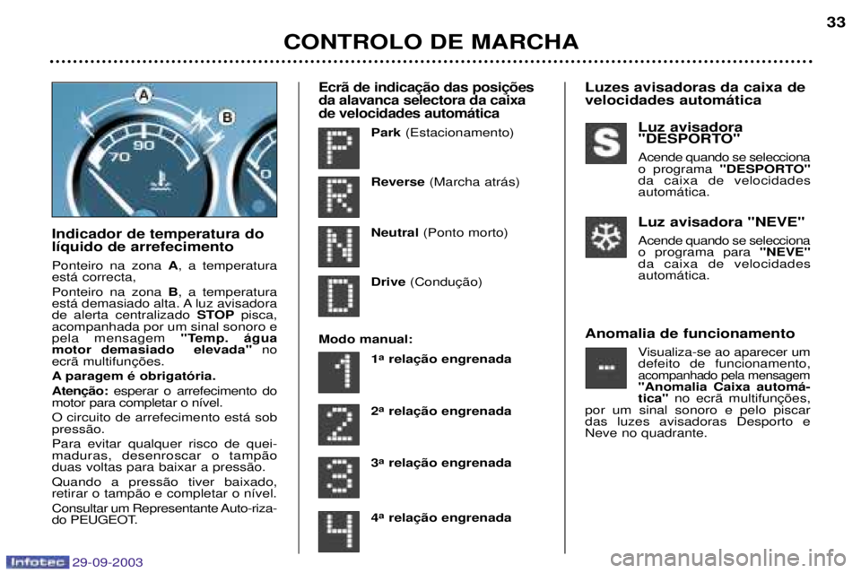 Peugeot 307 2003.5  Manual do proprietário (in Portuguese) 
," "%*( ",+G0
-
*
 

1
 
 1*
D
*-A-


?," " " K" "(+,@0+ "? 
*, 1+4
D
-    
 -