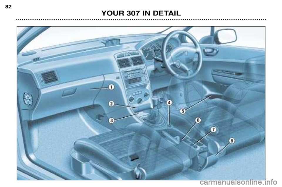 Peugeot 307 2002 Manual Online YOUR 307 IN DETAIL
82  