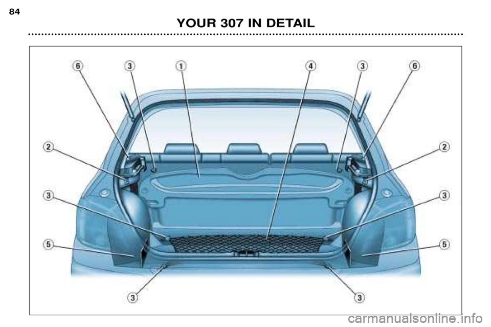Peugeot 307 2002 Manual Online YOUR 307 IN DETAIL
84  