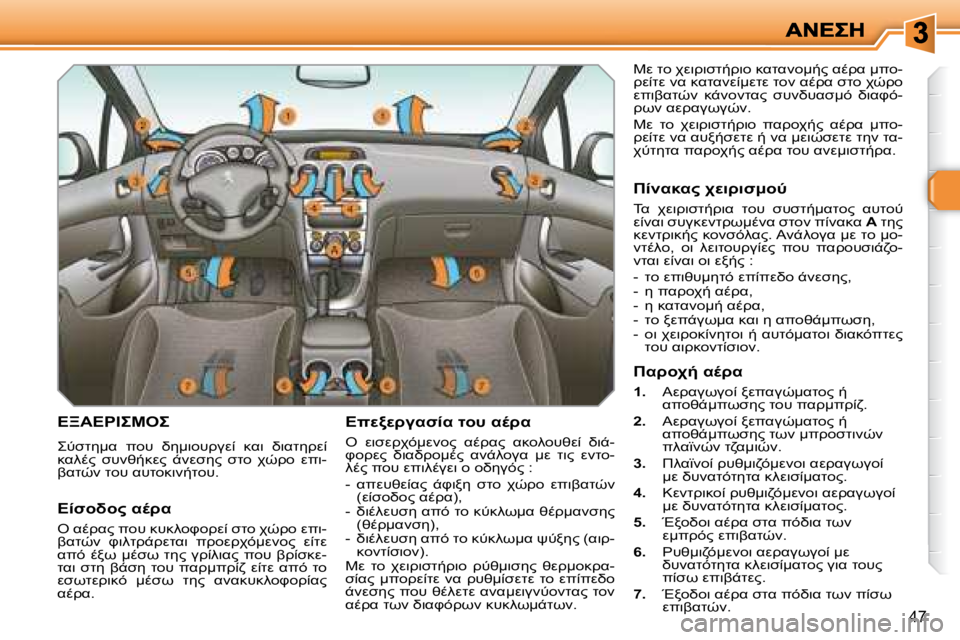 Peugeot 308 2007.5  Εγχειρίδιο χρήσης (in Greek) �4�7
