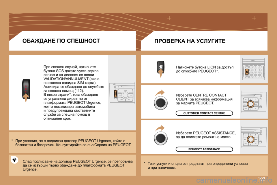 Peugeot 308 2007.5  Ръководство за експлоатация (in Bulgarian) �1�9�3
eXW@>Wd?� fe� hf?odehi
�*�  fàb� mkehyb_�,� q_� _� ih^ibkwg� ^hzhyhà� �P�E�U�G�E�O�T� �U�r�g�e�n�c�e�,� dhclh� _� �P�E�U�G�E�O�T�P�E�U�G�E�