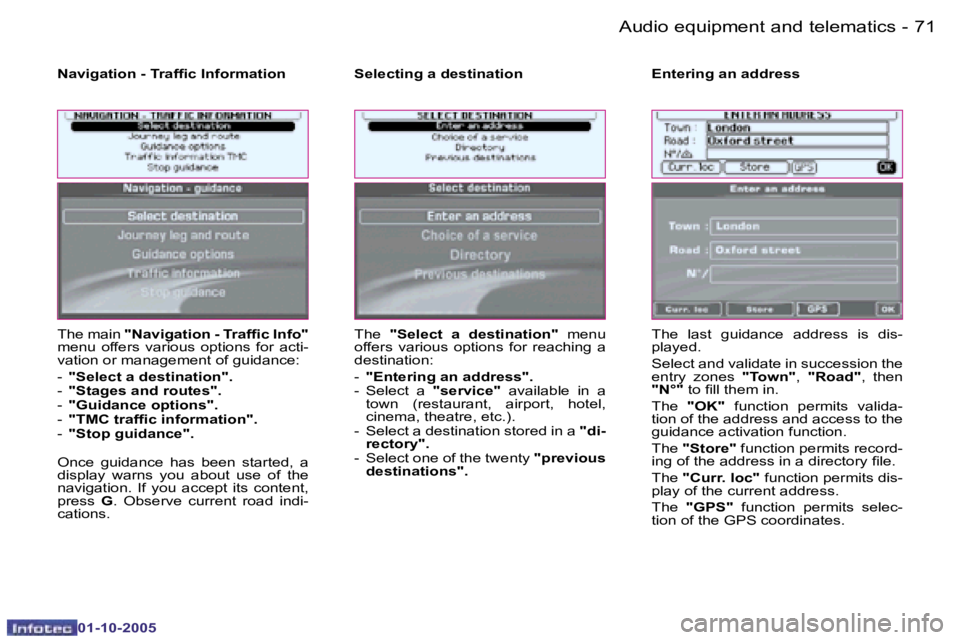 PEUGEOT 1007 DAG 2005 Repair Manual �7�0 �-�A�u�d�i�o� �e�q�u�i�p�m�e�n�t� �a�n�d� �t�e�l�e�m�a�t�i�c�s
�0�1�-�1�0�-�2�0�0�5
�7�1
�-�A�u�d�i�o� �e�q�u�i�p�m�e�n�t� �a�n�d� �t�e�l�e�m�a�t�i�c�s
�0�1�-�1�0�-�2�0�0�5
�T�h�e� �m�a�i�n� 
�&#