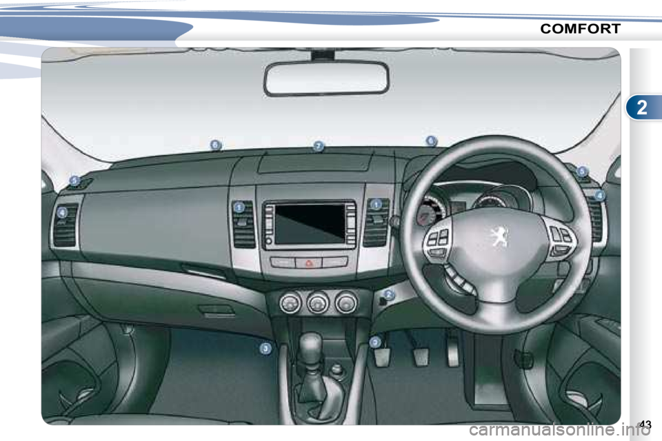 PEUGEOT 4007 2008 Service Manual 2
COMFORT  