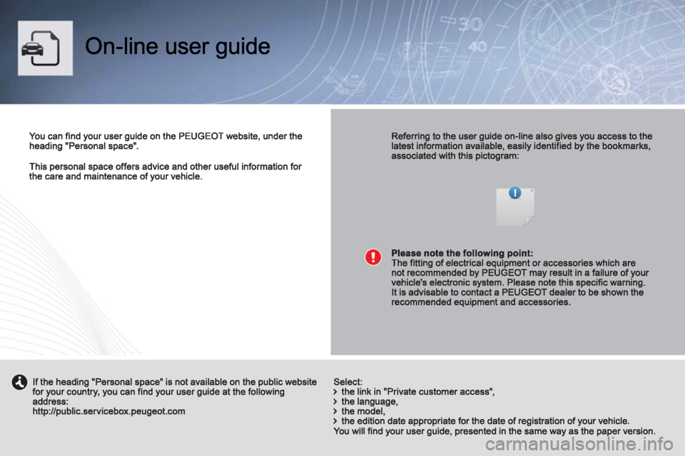 PEUGEOT 4008 2012  Owners Manual 