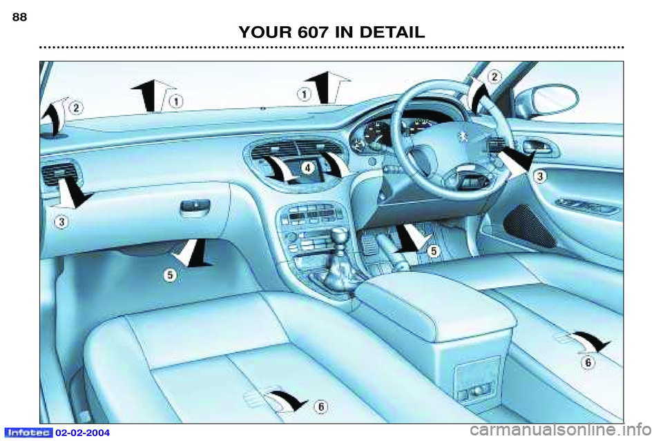 PEUGEOT 607 2004 Manual Online YOUR 607 IN DETAIL
88
02-02-2004  