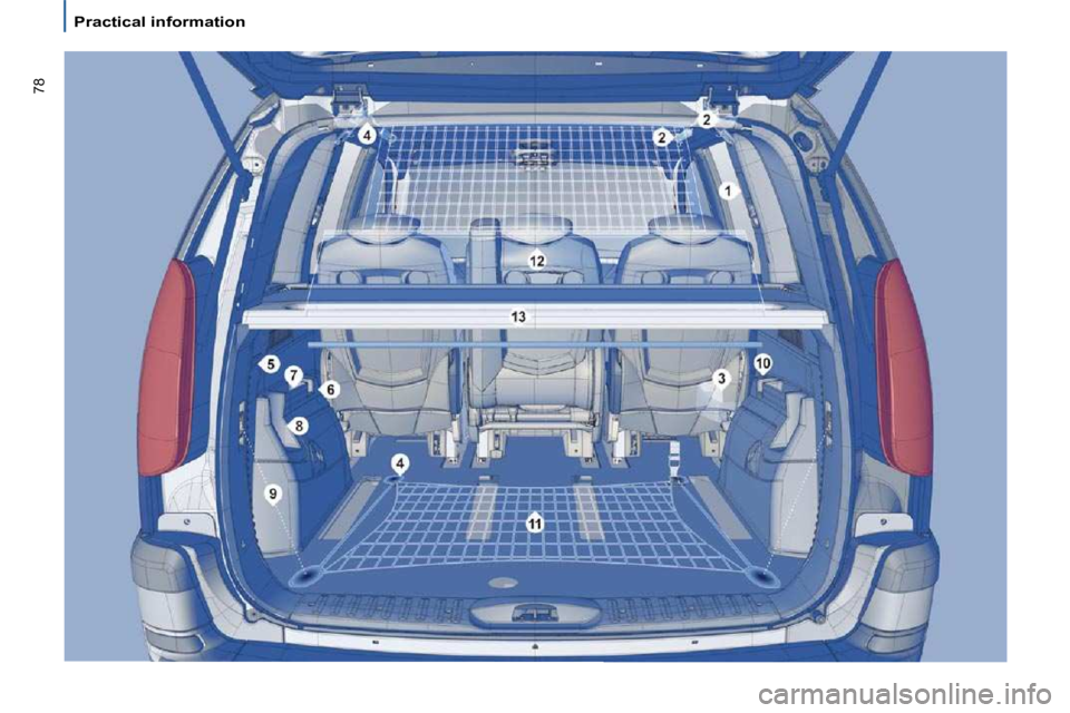 PEUGEOT 807 2010 Manual PDF �7�8
   Practical information     