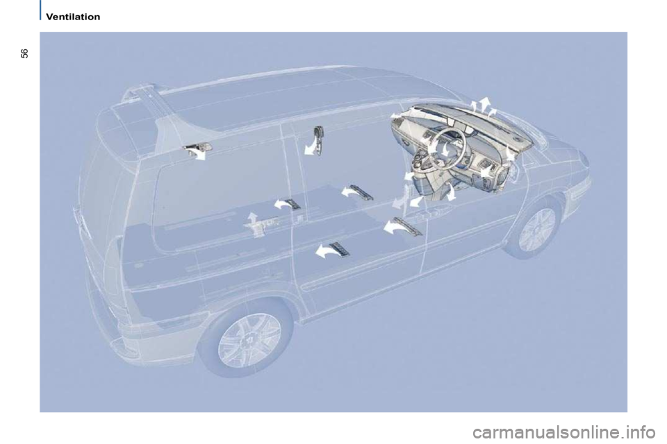 PEUGEOT 807 2009 Workshop Manual 56
   Ventilation     