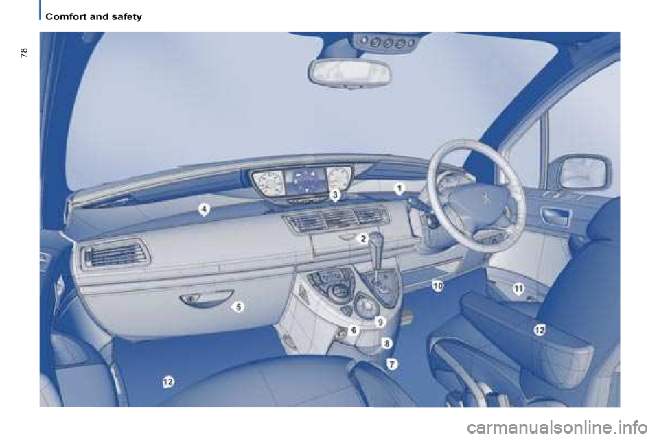 PEUGEOT 807 2008 Manual PDF 78
Comfort and safety  