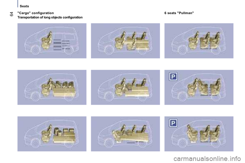 PEUGEOT 807 2007 Repair Manual �"�C�a�r�g�o�"� �c�o�n�f�i�g�u�r�a�t�i�o�n
�T�r�a�n�s�p�o�r�t�a�t�i�o�n� �o�f� �l�o�n�g� �o�b�j�e�c�t�s� �c�o�n�f�i�g�u�r�a�t�i�o�n
�S�e�a�t�s
�6�4�6� �s�e�a�t�s� �"�P�u�l�l�m�a�n�"   