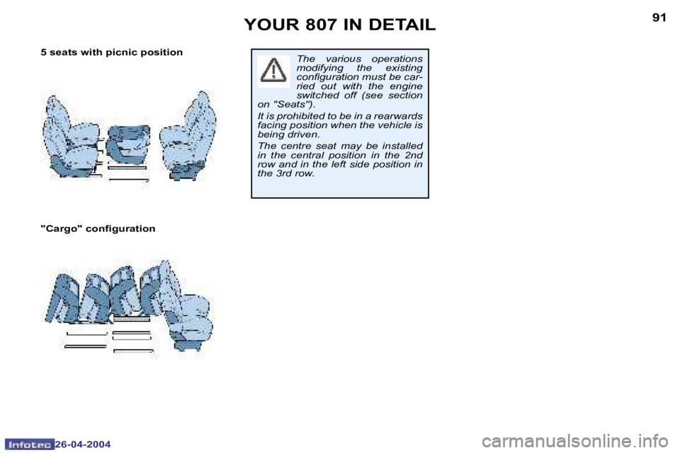 PEUGEOT 807 2004 Manual Online �9�0
�2�6�-�0�4�-�2�0�0�4
�9�1
�2�6�-�0�4�-�2�0�0�4
�Y�O�U�R� �8�0�7� �I�N� �D�E�T�A�I�L
�5� �s�e�a�t�s� �w�i�t�h� �p�i�c�n�i�c� �p�o�s�i�t�i�o�n�  
�"�C�a�r�g�o�"� �c�o�n�i�g�u�r�a�t�i�o�n�T�