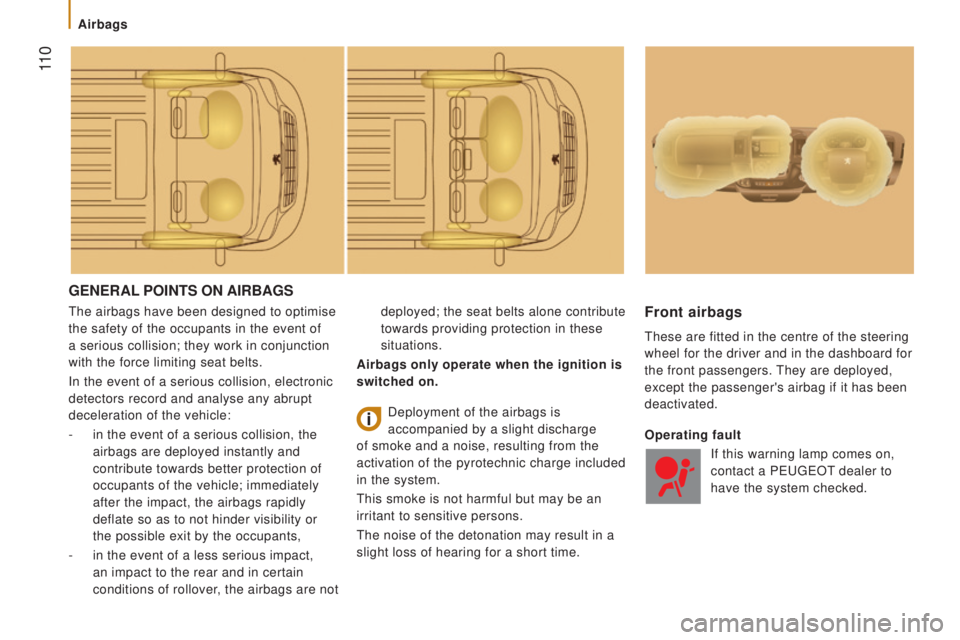 PEUGEOT BOXER 2015 Owners Manual 11 0
GEnErAL PoIntS on AIrBAGS
the airbags have been designed to optimise
the safety of the occupants in the event of
a serious collision; they work in conjunction
with the force limiting seat be PEUGEOT BOXER 2015 Owners Manual 11 0
GEnErAL PoIntS on AIrBAGS
the airbags have been designed to optimise
the safety of the occupants in the event of
a serious collision; they work in conjunction
with the force limiting seat be