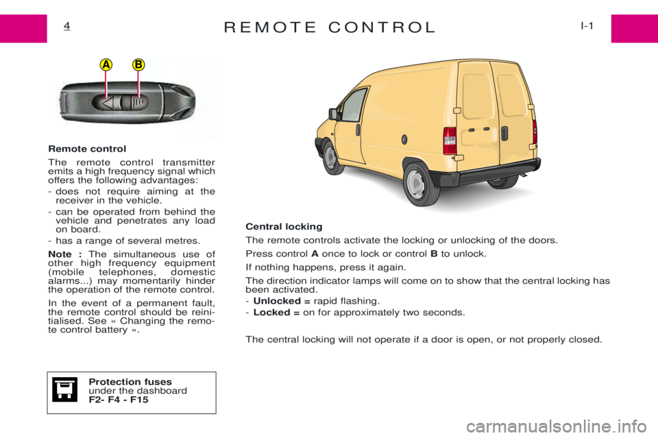 PEUGEOT EXPERT 2001  Owners Manual 