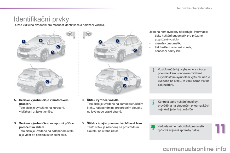 PEUGEOT 2008 2016 Návod na použití (in Czech) 11
7
Technické charakteristiky
2008-additif_cs_Chap11_caracteristiques-techniques_ed01-2016
Identifi kační prvky
A. Sériové výrobní číslo v motorovém prostoru. PEUGEOT 2008 2016 Návod na použití (in Czech) 11
7
Technické charakteristiky
2008-additif_cs_Chap11_caracteristiques-techniques_ed01-2016
Identifi kační prvky
A. Sériové výrobní číslo v motorovém prostoru.