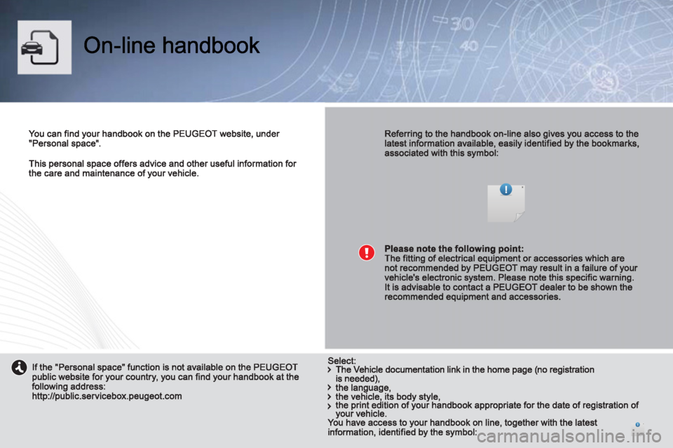 PEUGEOT 2008 2013  Owners Manual 