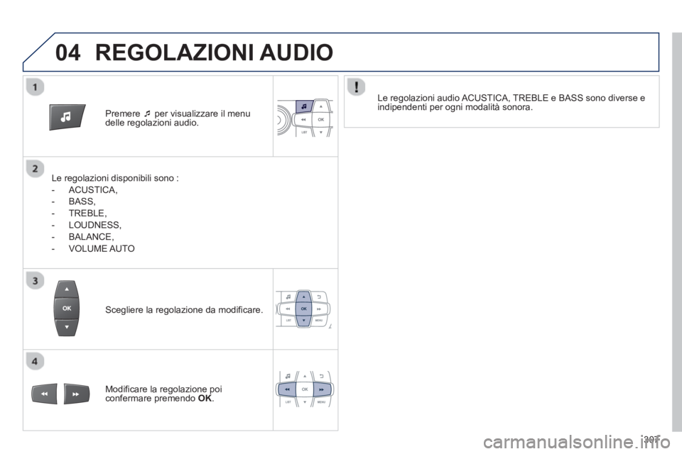 PEUGEOT 2008 2013  Manuale duso (in Italian) 04
Premere �